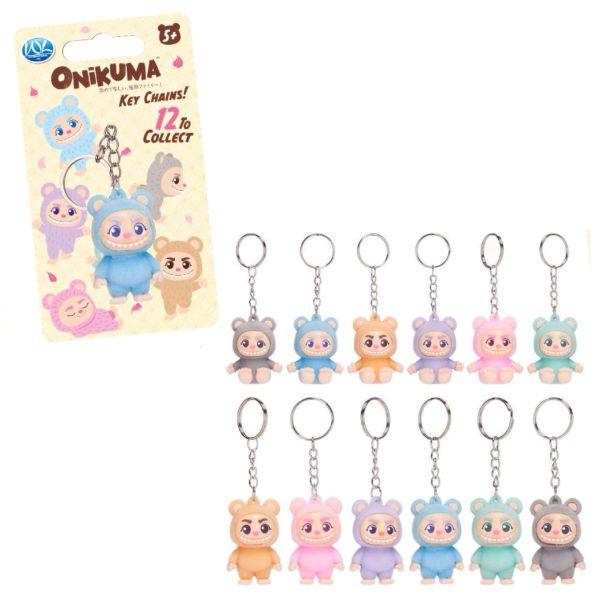 ONIKUMA Portachiavi 3D cm Floccato c/backcard 12ass…x288